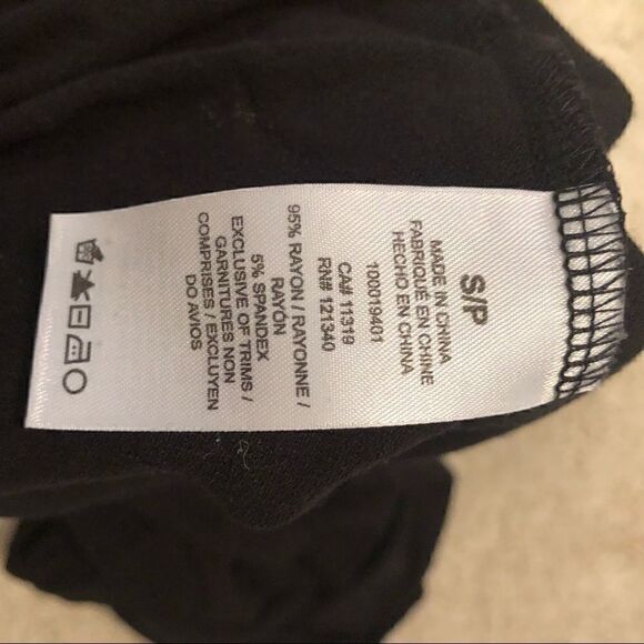 Dynamite Black Sleeveless V Neck Bodysuit ~ Size S Small - Picture 5 of 6